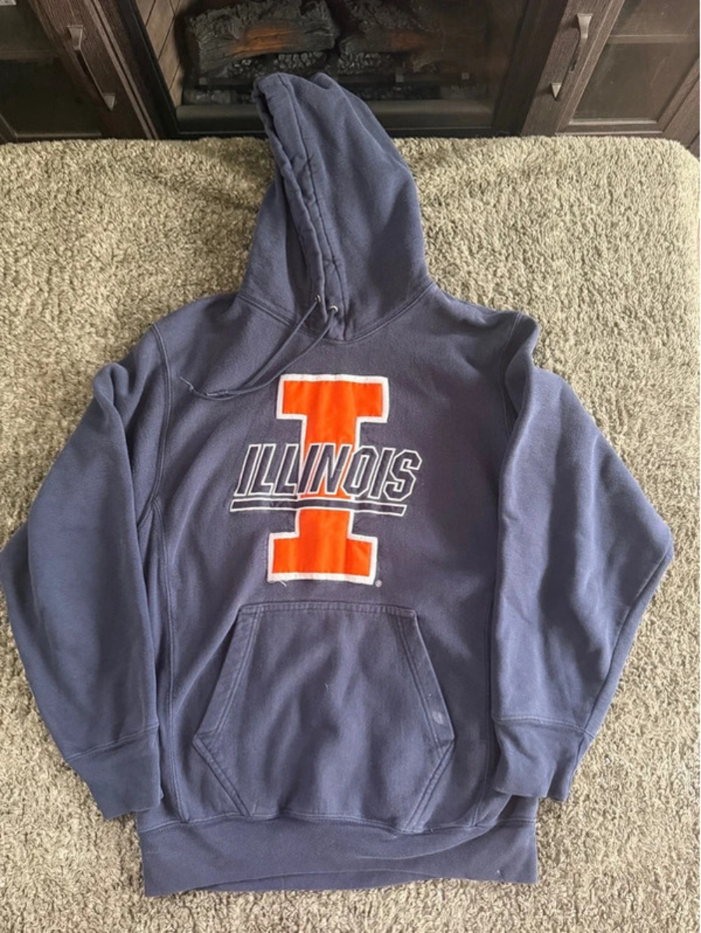 Steve & Barry's Illinois Hooded Sweatshirt L